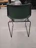Set of 20 Green Stackable Chairs w Rolling Stand