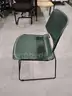 Set of 20 Green Stackable Chairs w Rolling Stand
