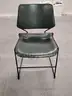 Set of 20 Green Stackable Chairs w Rolling Stand