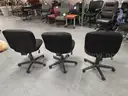 Set of 3 Rolling Office Chairs