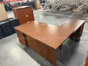Wooden L-Shaped Desk