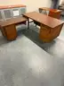Wooden L-Shaped Desk