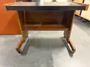 Small Wooden Rolling Desk