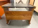 Small Wooden Rolling Desk