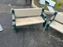 Plastic Outdoor Benches (2CT) (ID #12039) (25-4447-9) 89099