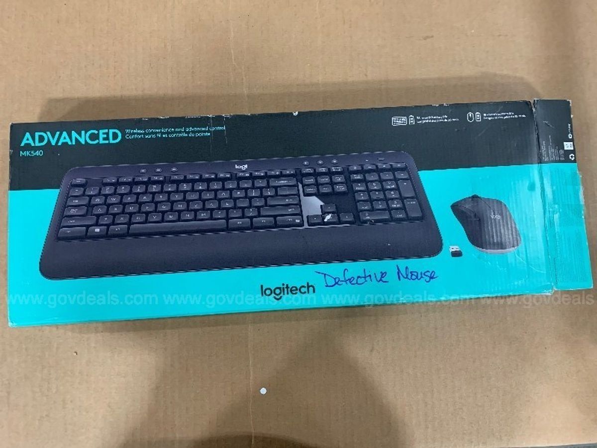 Still-In-Box Logitech MK540 Wireless Keyboard (ID # 2503) (R13) | GovDeals