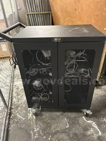 Tripp-Lite charging station cart