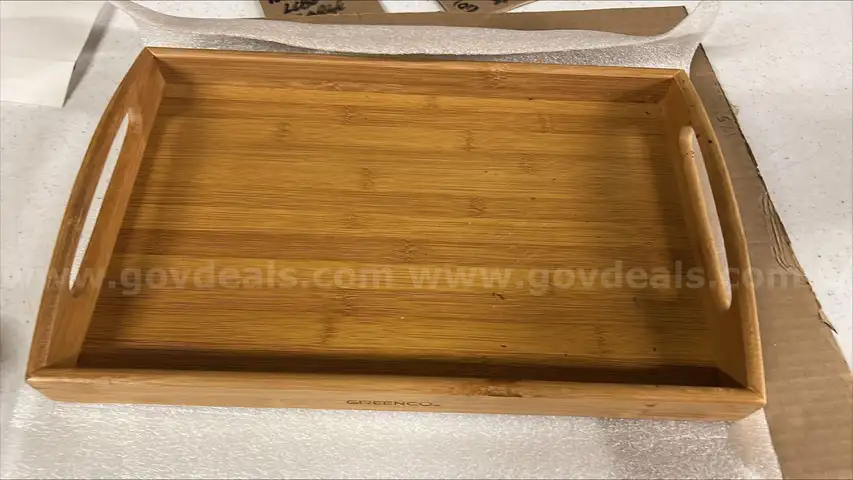 Wooden Food Tray, Lot of approx. 12