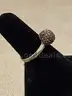 Silver Ring with Black Stones