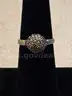 Silver Ring with Black Stones