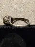 Silver Ring with Black Stones