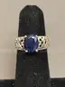 Silver Ring with Blue Stone
