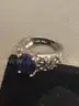 Silver Ring with Blue Stone