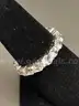Silver Ring with White Stone