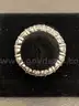 Silver Ring with White Stone