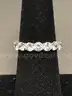 Silver Ring with White Stone