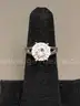 Silver Ring with White Stone