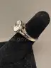 Silver Ring with White Stone