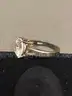 Silver Ring with White Stone