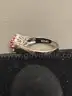 Silver Ring with Pink Stone
