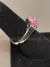 Silver Ring with Pink Stone