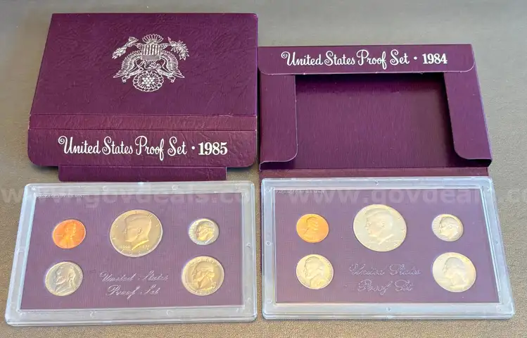 Lot of 2 Proof Coin Sets