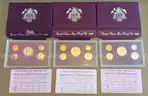 Lot of 3 Proof Coin Sets