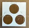 1944 Wheat Penny Trio P, D, S Coin