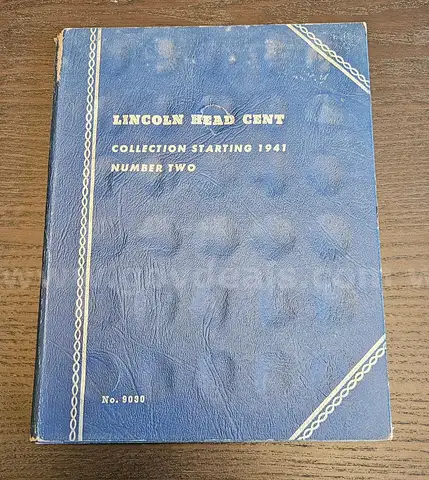1941- Wheat Penny Book Set Collection with Steel Pennies