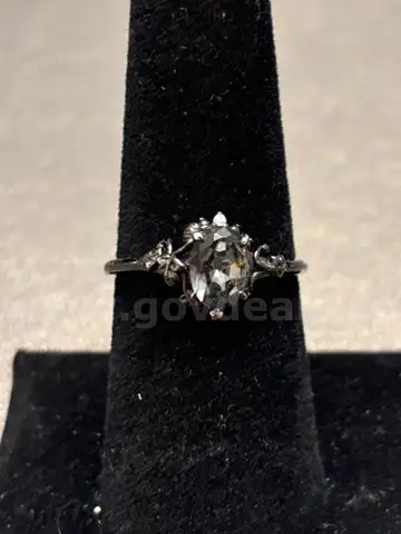 Silver Ring with Black Stone