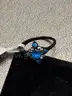 Silver Ring with Blue &#x26; White Stone