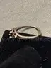 Silver Ring with Purplish Red Stone