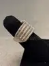 Silver Ring with White Stones