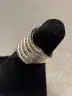 Silver Ring with White Stones