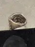 Silver Ring with White Stones