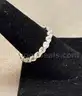Silver Ring with White Stones