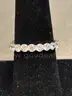 Silver Ring with White Stones