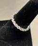 Silver Ring with White Stones