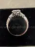 Silver Ring with White Stones