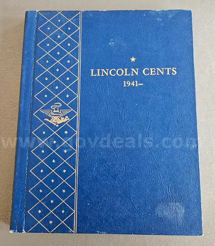1941- Wheat Penny Book Set Collection with Steel Pennies