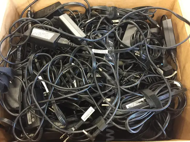 Lot of 50 laptop chargers