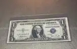1935C - Silver Certificate Dollar Bill in Holder