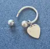 Tiffany &#x26; Co Silver 925 Key Ring with Charm