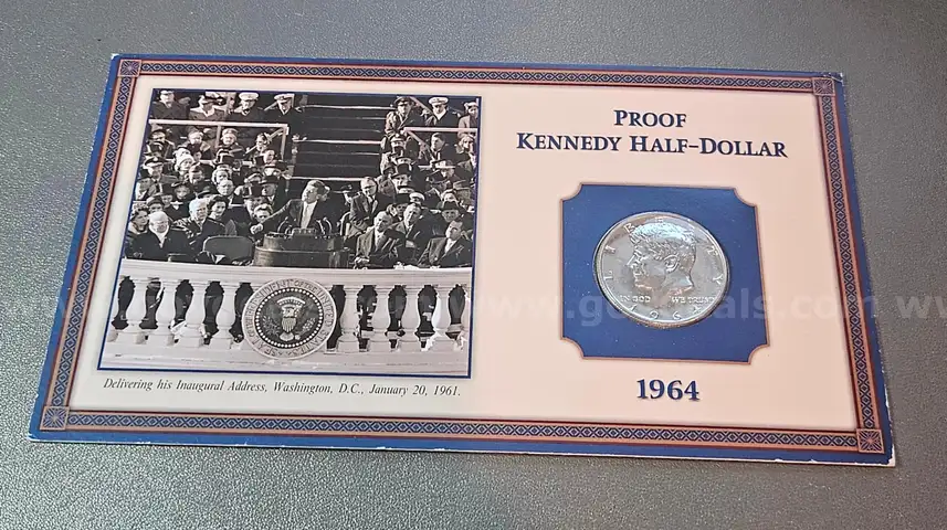 1964 Proof Silver Kennedy Half Dollar Coin