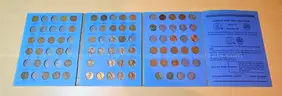 1941- Wheat Penny Book Set Collection with Steel Pennies