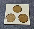 1949 Wheat Penny Trio P, D, S Coin