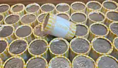 Case of 50 Half Dollar Rolls