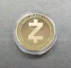Silver Colored Z Cash Coin