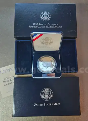 Silver 1995 Special Olympics Proof Coin Set