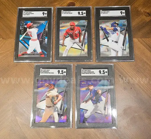Lot of 5- 2020 Topps Finest Sports Cards